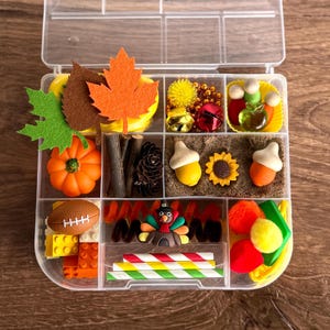 Fall Sensory Kit | Kinetic Sand and Play Dough | Personalize with Child's Name