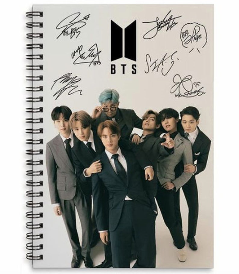Bts Notebook Jiminjungkook Spring Ruled Notebook Bts Etsy