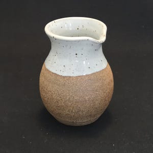 Creamer or Salad Dressing Pitcher - 6 ounce Handmade Stoneware Pitcher