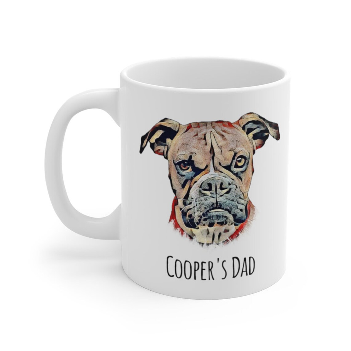 Personalized Dog Dad Mug Dog Father's Coffee Mug Fur Etsy