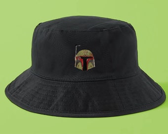 Bobafett Battle Damaged Starwars Embroidered Handmade Bucket Hat Made in USA