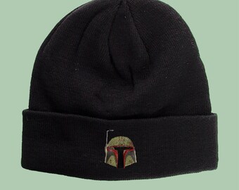 Bobafett Battle Damaged Starwars Embroidered Handmade Beanie Made in USA