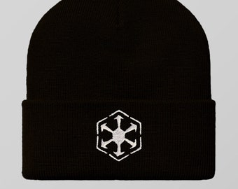 Sith Empire Starwars Embroidered Handmade Beanie Made in USA