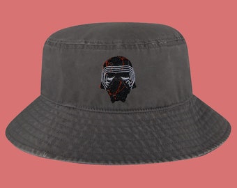 Kylo Ren Starwars Embroidered Handmade Bucket Hat Made in USA
