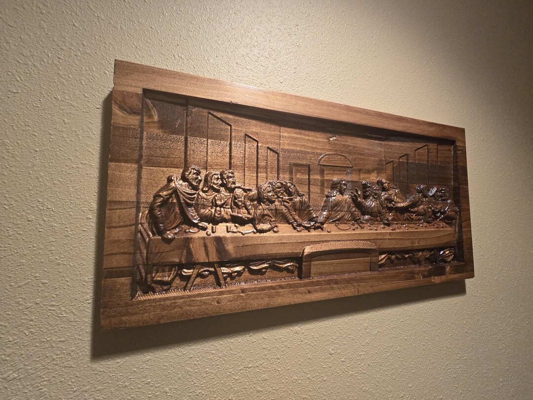 The Last Supper Carving, 3D Wood Wall Art, Wall Hanging - Etsy