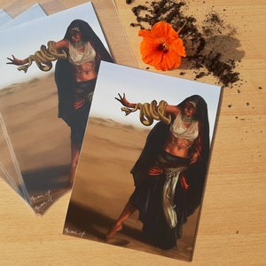 Impression d'Art & Carte postale - Sorcière du Désert