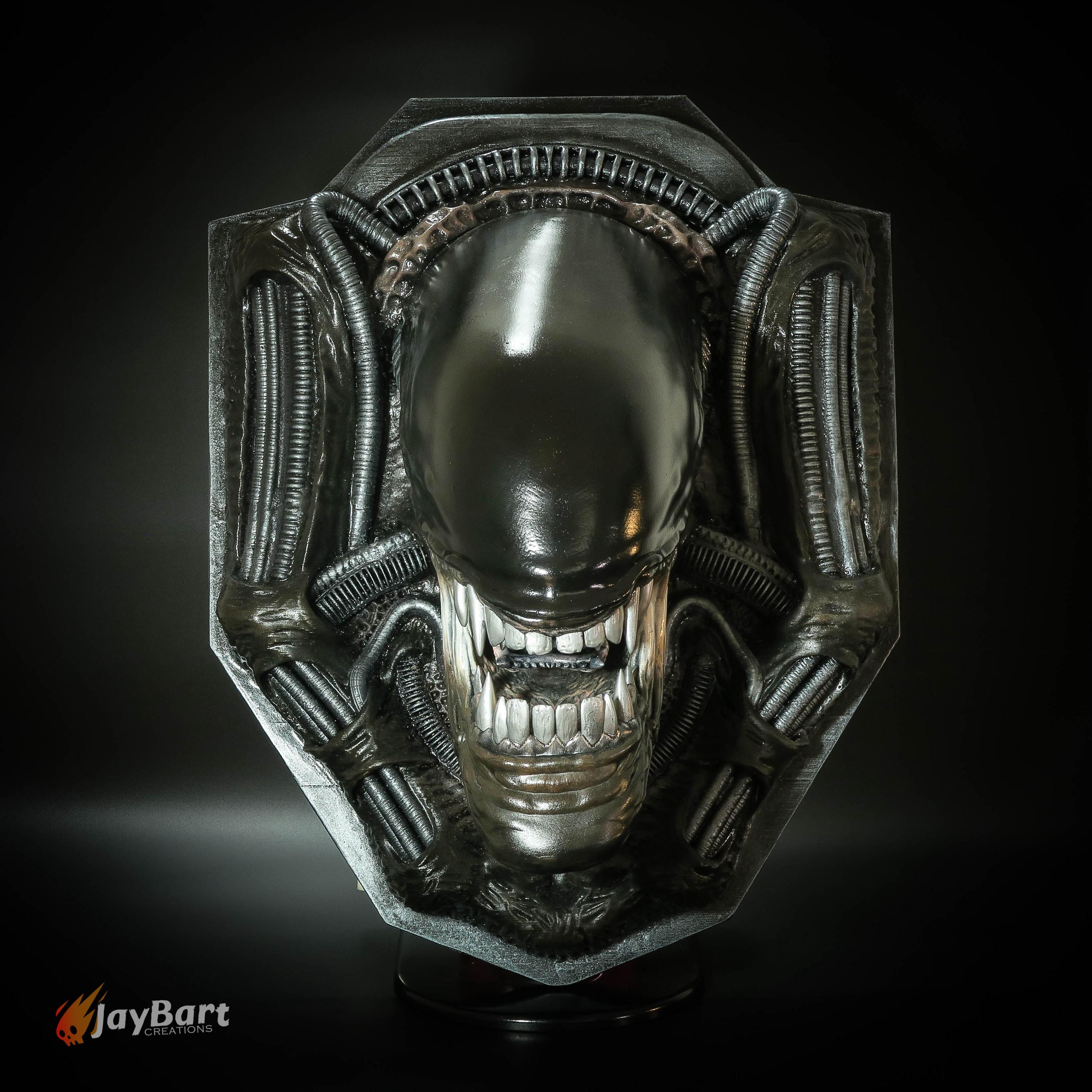 置物 psychedeiic art Obje Xenomorph Wall Trophy – Sci-fi Horror Wall Art Bust - 18