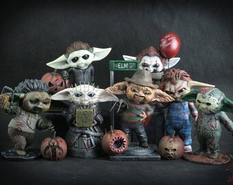 Baby Alien From a Galaxy Far Away X Pennywise IT Mash-up Figurine