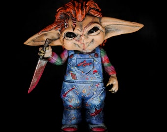 Baby Alien aus einer Galaxie weit weg X Chucky Mash-up Figur