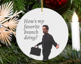 The Office Ornament for Tree, Ryan Howard Christmas Tree Ornament, The Office Gift