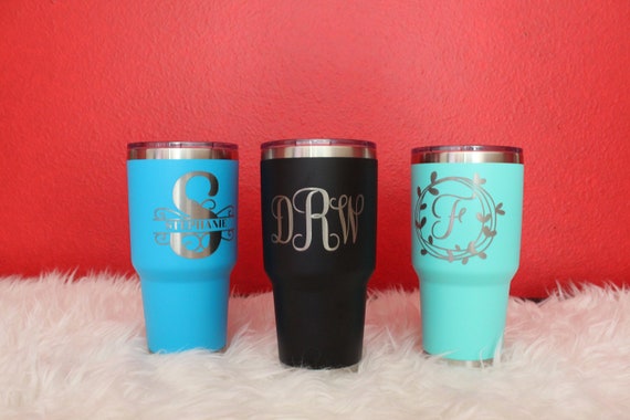 Personalized Initial Tumbler Small Tumbler With Monogram Customized Letter  Cup Purple 12 Oz Cup Stainless Steel Travel Tumbler 
