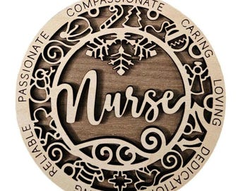 Nurse Ornament, Christmas, Xmas, Gift for Nurse's, Doctor, Hospital, Gifts of Appreciation, RN, Nursing, Healthcare