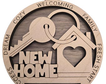 New Home Ornament, Milestone Ornament, Holiday Keepsake, Gift for Homeowners, Housewarming Gift, New Home Buyer, First Time Homeowner