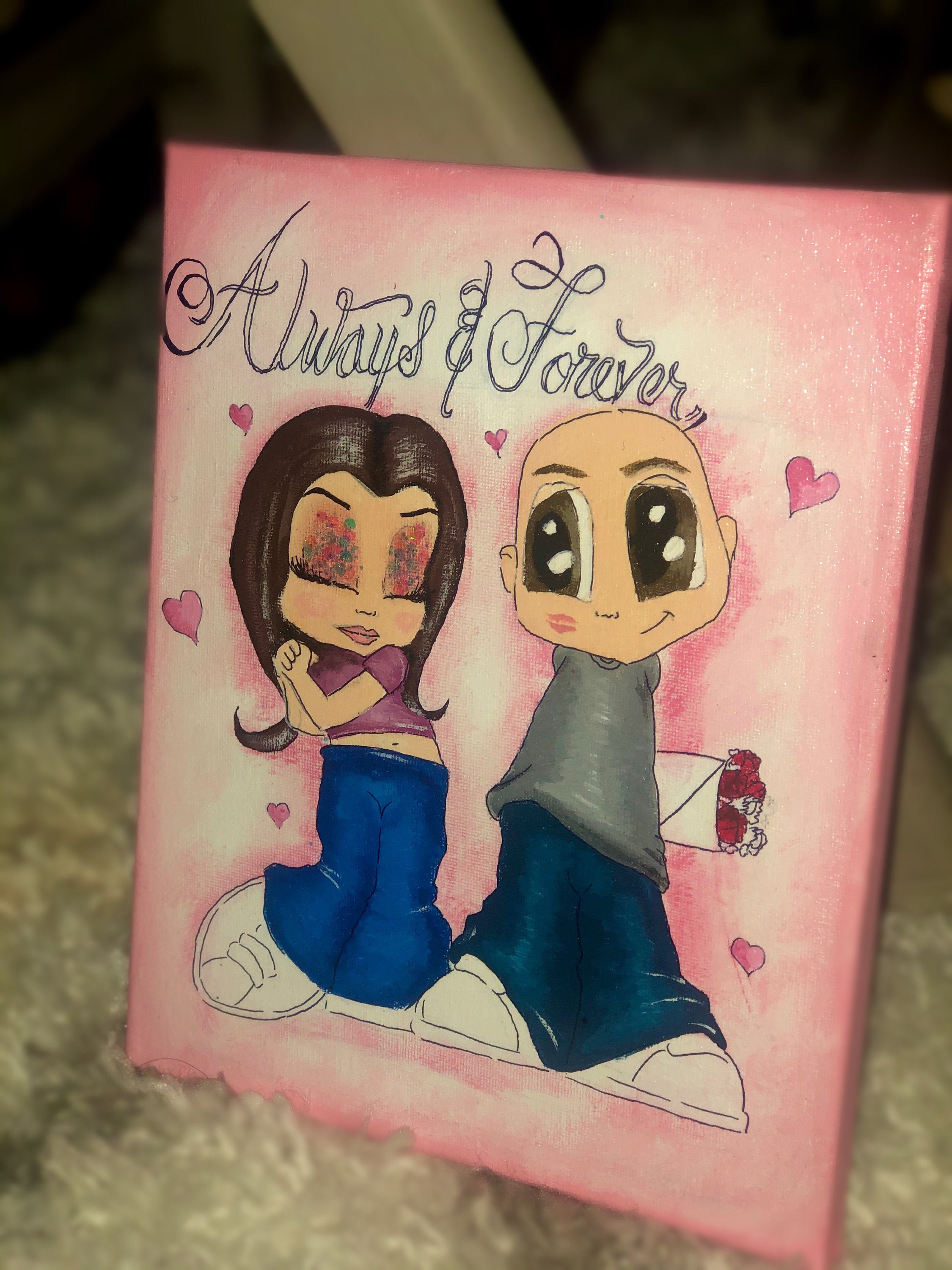 Chicano de dibujos animados pareja 2000's estilo amor - Etsy España