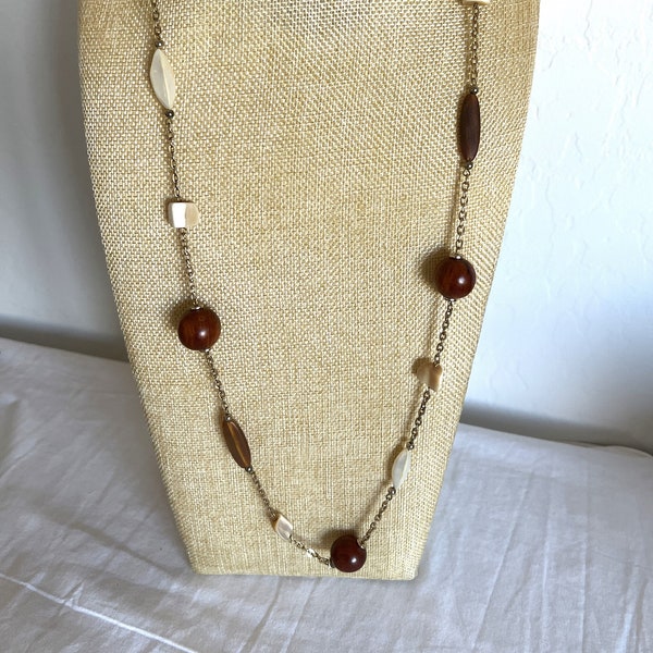 Cookie Lee Beaded Necklace 18" Vintage