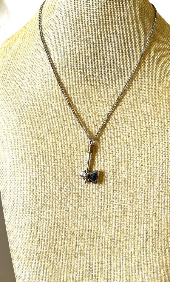Avon Men's Tomahawk Necklace Vintage Gem