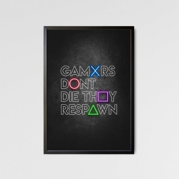 Gaming Poster mit Spruch, Call of Duty Geschenk, Gaming Dekor, Geschenk für Jungs, Gamingzimmer Kunstdruck