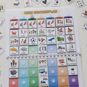 Wochenplan für Kinder, Montessori Wochenplan Kinder, Tagesablauf Kinder, Tagesplan Kinder, Montessori, Kinder Wochenplan, Wochenkalender Kinder, Wochenplan Kinder, Wochenplaner Kinder, Wochenplaner für Kinder, Wochenplan Kinder magnetisch