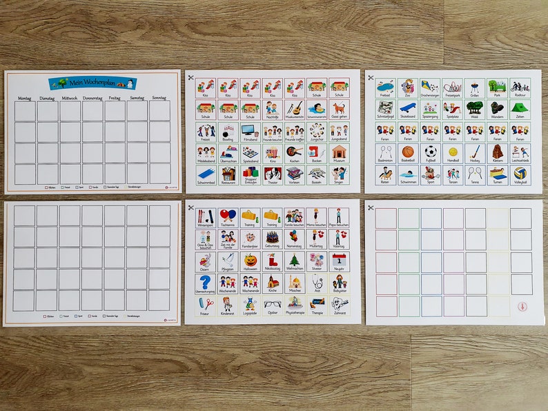 Wochenplan Kinder Montessori Wochenplaner Kinder personalisiert Montessori Routinekarten image 10