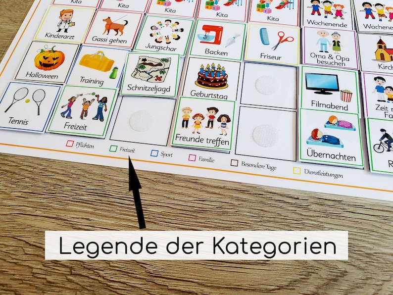 Wochenplan Kinder personalisierbar, Wöchentliche Aktivitäten, Wochenplaner Kinder, Kinderkalender, Montessori Bild 7