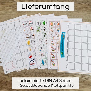 Wochenplan Kinder Montessori Wochenplaner Kinder personalisiert Montessori Routinekarten image 8