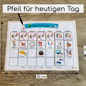 Wochenplan Kinder Montessori Wochenplaner Kinder personalisiert Montessori Routinekarten Bild 5