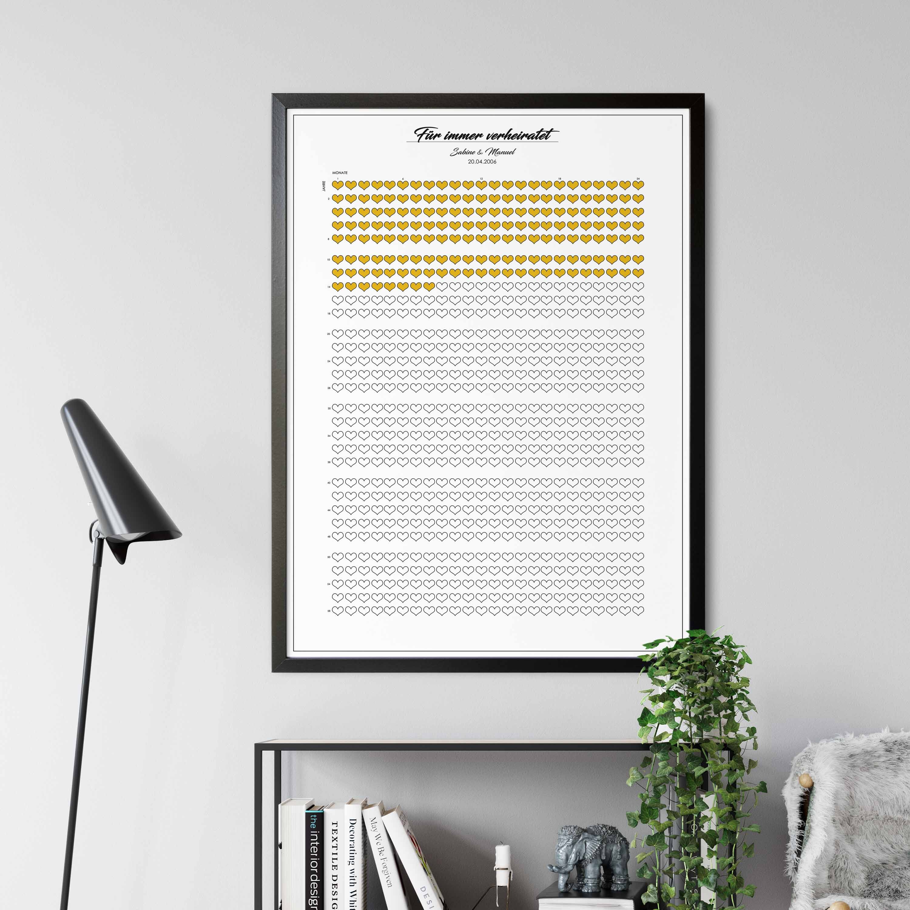 Liebeskalender 1 Herz 1 Monat Beziehung/Verheiratet Etsy