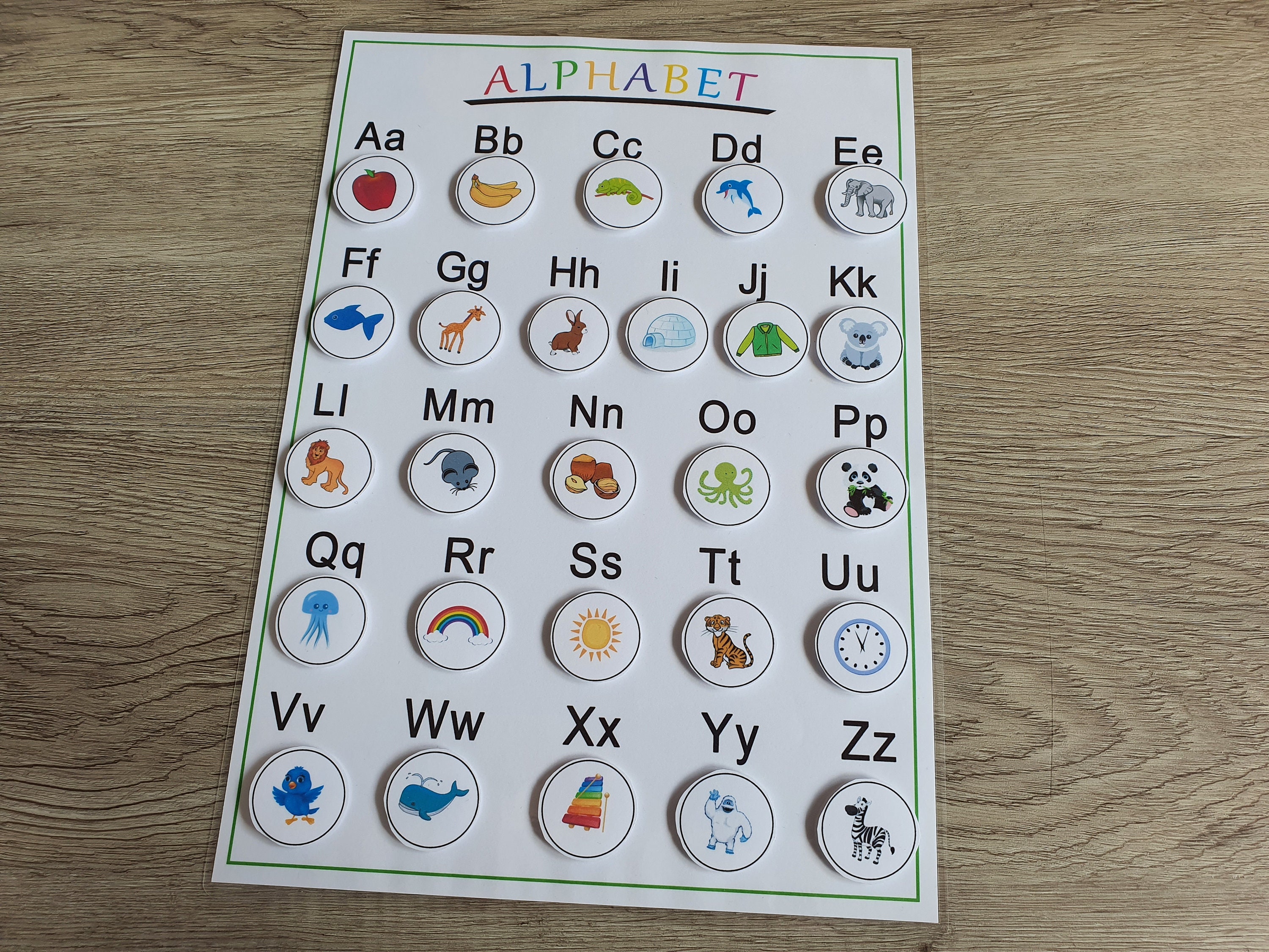 Alphabetspiel für Kinder Buchstaben und lesen lernen | Etsy