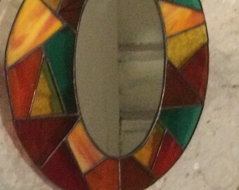 Mirror and stained glass