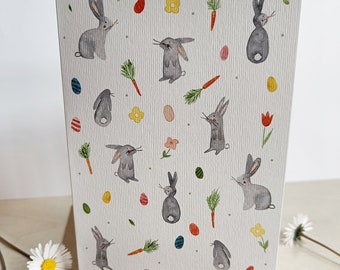 Cartolina di Pasqua/Primavera - Coniglietti