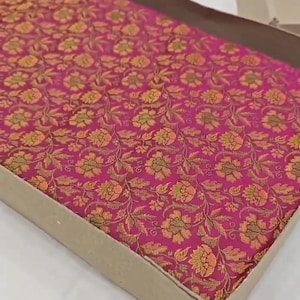 Dual Tone Dark Pink Banarasi Handloom Katan Silk Gold Zari Tanchoi Jamawar Silk Saree | Silk Mark Certified |Indian Traditional Saree