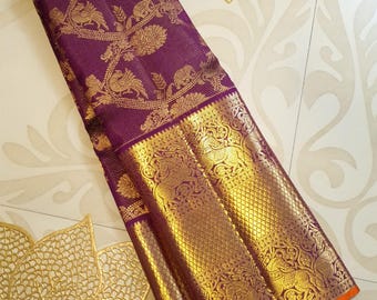 Magenta Kanchipuram Saree: Vairaoosi, Handloom 2G Gold Zari Pattu, Bridal, Silk Mark Certified