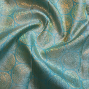 Pastel Turquoise Kanjivaram Handloom Gold Zari Silk Saree | Silk Mark Certified | Kanchipattu Traditional saree