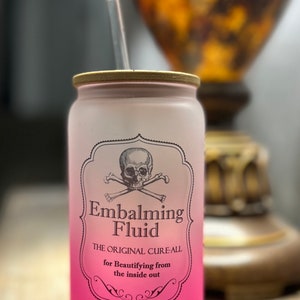 Embalming Fluid Tumbler, Gift for Embalmer, Macabre, Funeral Director, Embalming Fluid Cup, Formaldehyde Tumbler, Gift for Mortician, image 3