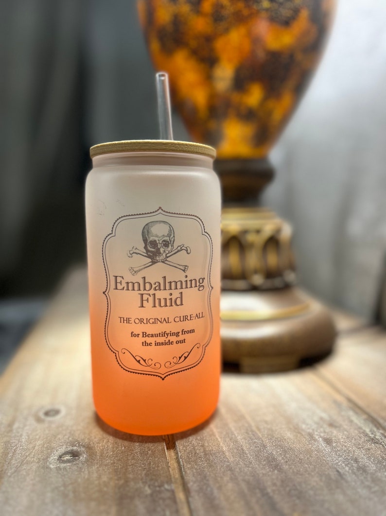 Embalming Fluid Tumbler, Gift for Embalmer, Macabre, Funeral Director, Embalming Fluid Cup, Formaldehyde Tumbler, Gift for Mortician, image 5