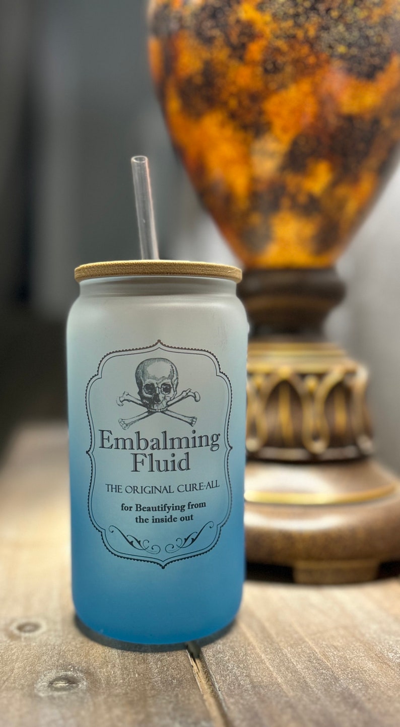 Embalming Fluid Tumbler, Gift for Embalmer, Macabre, Funeral Director, Embalming Fluid Cup, Formaldehyde Tumbler, Gift for Mortician, image 4