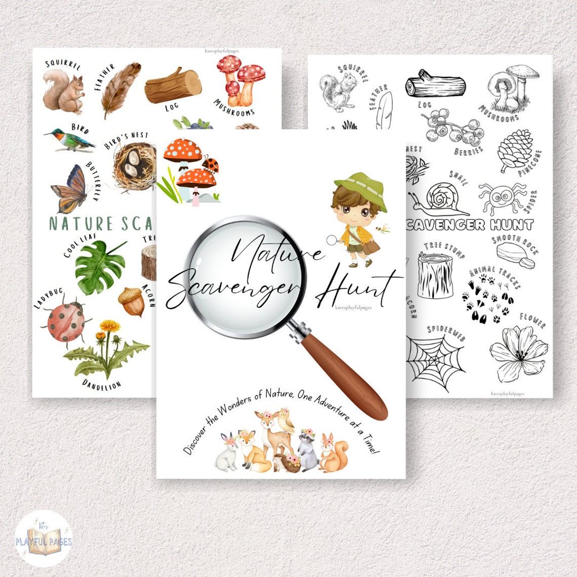 Nature Scavenger Hunt Printable, Fun, Outdoor Scavenger Hunt for Kids ...