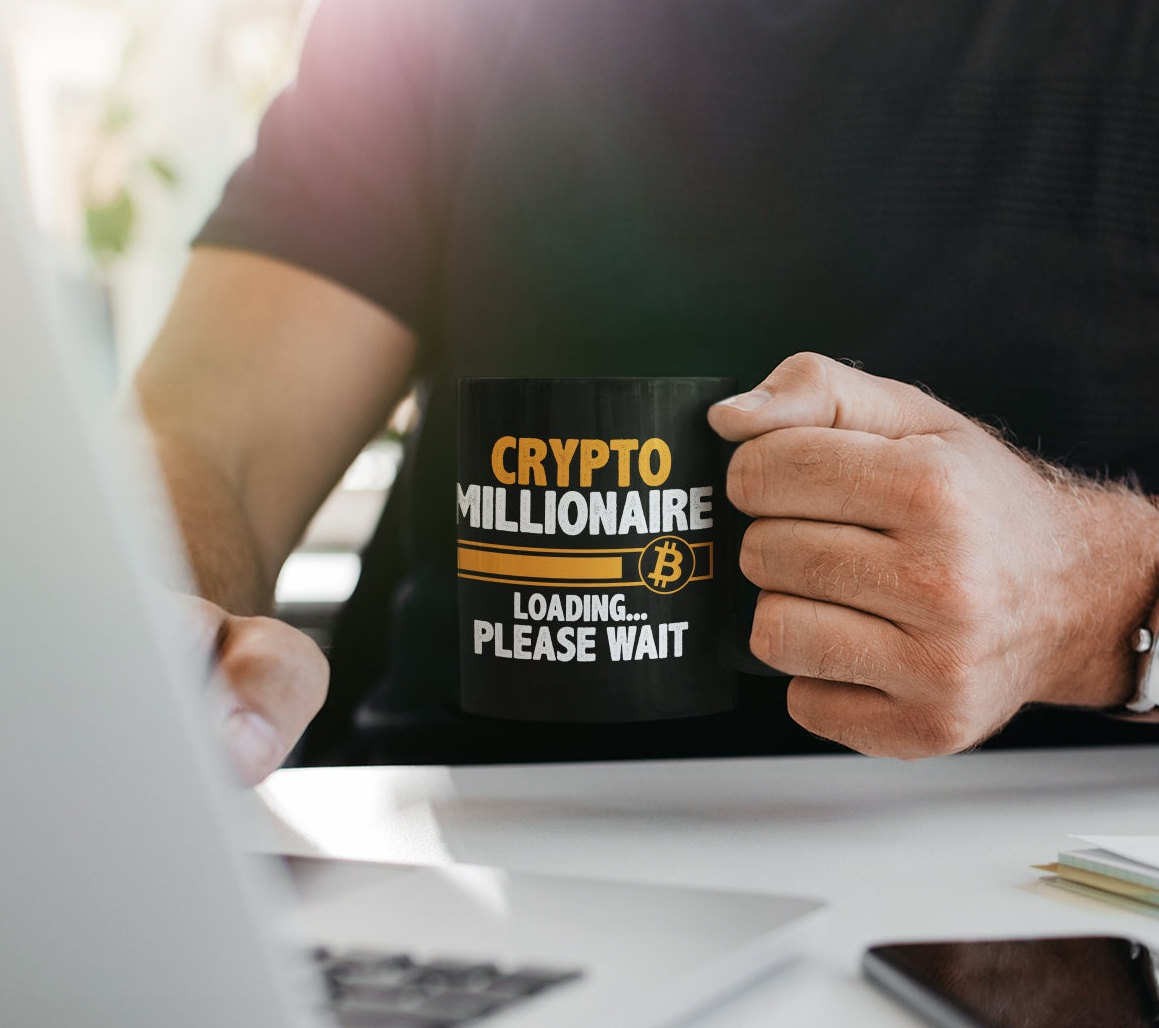 Accesorio Oficina Divertido Taza Crypto Millionaire Loading - 330 Ml Para  Entusiastas Cripto | Regalo Divertido Y Motivador Taza Café Criptomonedas  Loading 330ml Regalo
