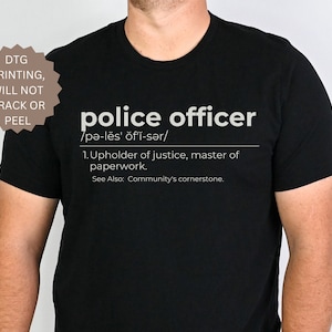 Funny Police Officer Definition Shirt, Gift for Cop, Dictionary ...