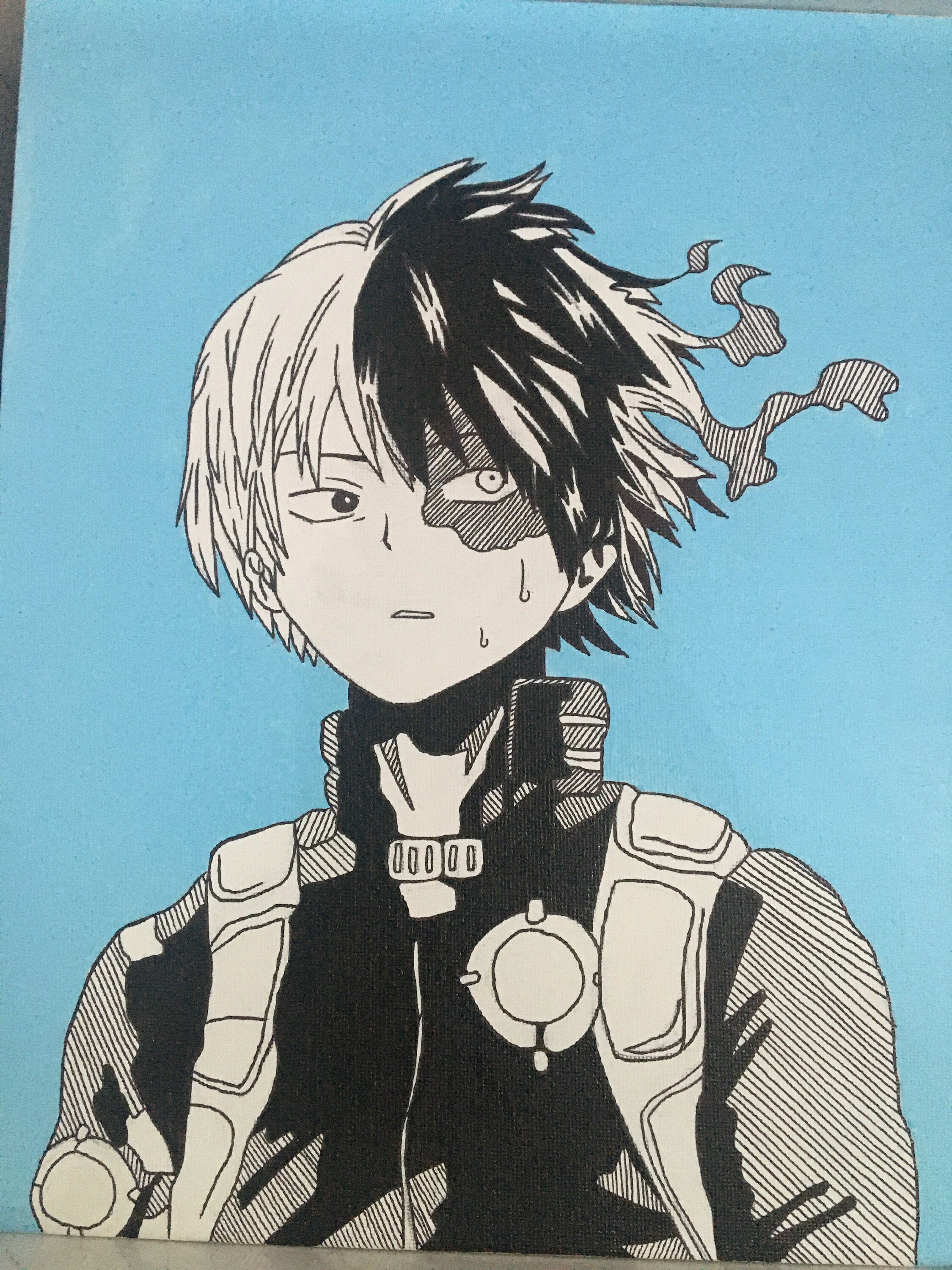 Shoto Todoroki - My Hero Academia Peinture
