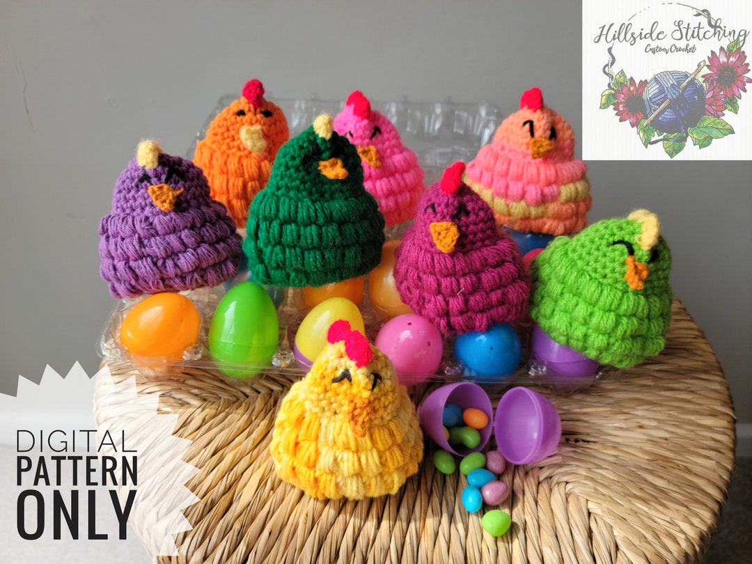Crochet Easter Chick Pattern, Crochet Egg Cover Pattern, Chicken