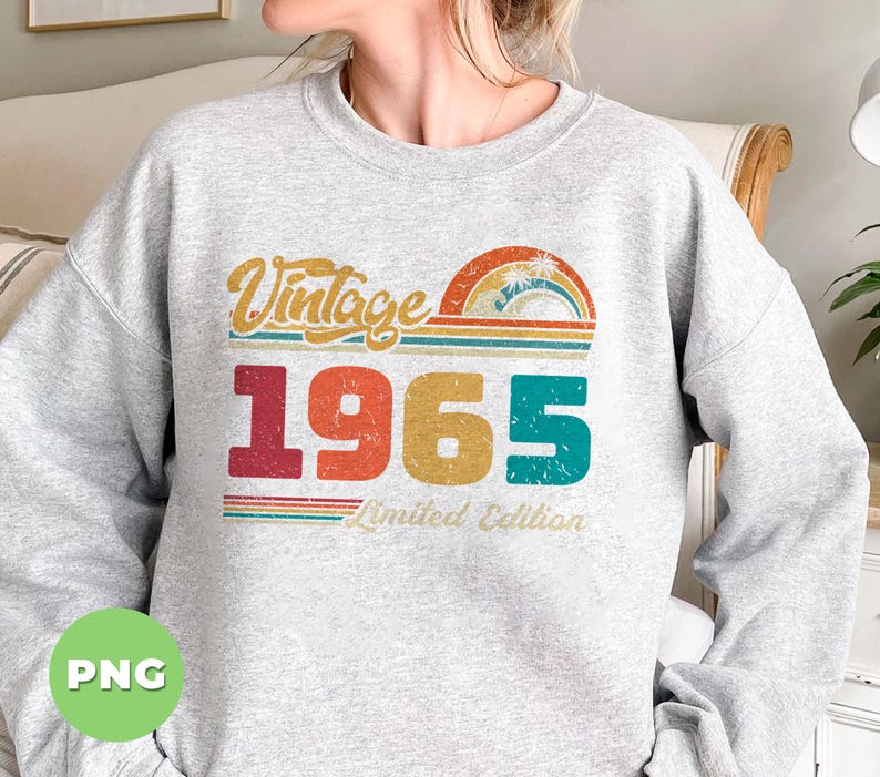 1965 Vintage Svg, Vintage 1965 Gift, Love 1965 Svg, Birthday 1965 Png ...