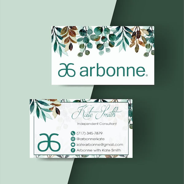 Arbonne Business Cards - Etsy
