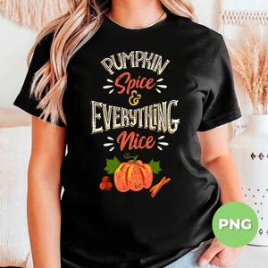Pumpkin Spice PNG, Retro Autumn Quote PNG Design With Vintage Fall Colors And Cozy Vibes, Thanksgiving Sublimation File, PNG For Printing