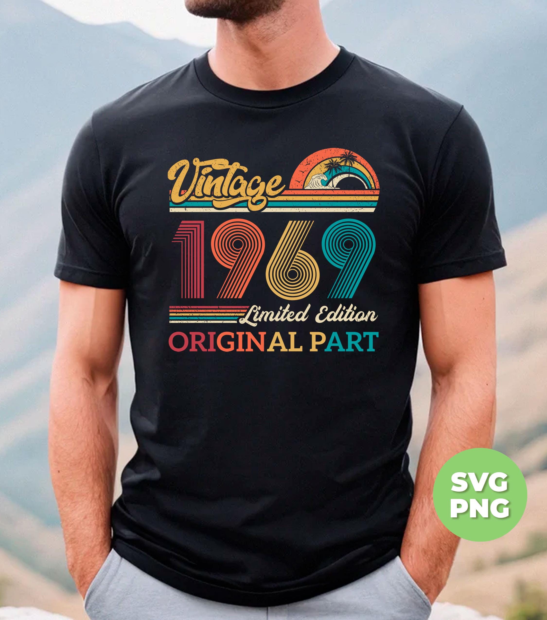 Vintage 1969 Gift, Original Part, 1969 Vintage Svg, Love 1969 Svg