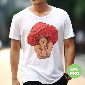 Funny Fungi, Fun Guy, Funny Mushroom, Botanical Funny, Mushroom Png, Sexy Mushroom, Mushroom Lover Gift, Png For Shirts, Png Sublimation