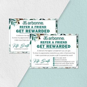 Natural Personalized Arbonne Bundle, Arbonne Cards, Arbonne Business ...