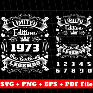 Vintage de cumpleaños, sorteo de mano de regalo de cumpleaños, año de nacimiento personalizado, diseño de cumpleaños svg para camisa, impresiones digitales, archivos svg, sublimación png