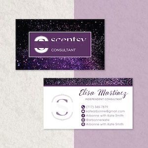 Personalized Business Card, QR Code Business Cards, Custom Business Card, QR Code Card, Fragrance Printable Cards, Digital File SS02