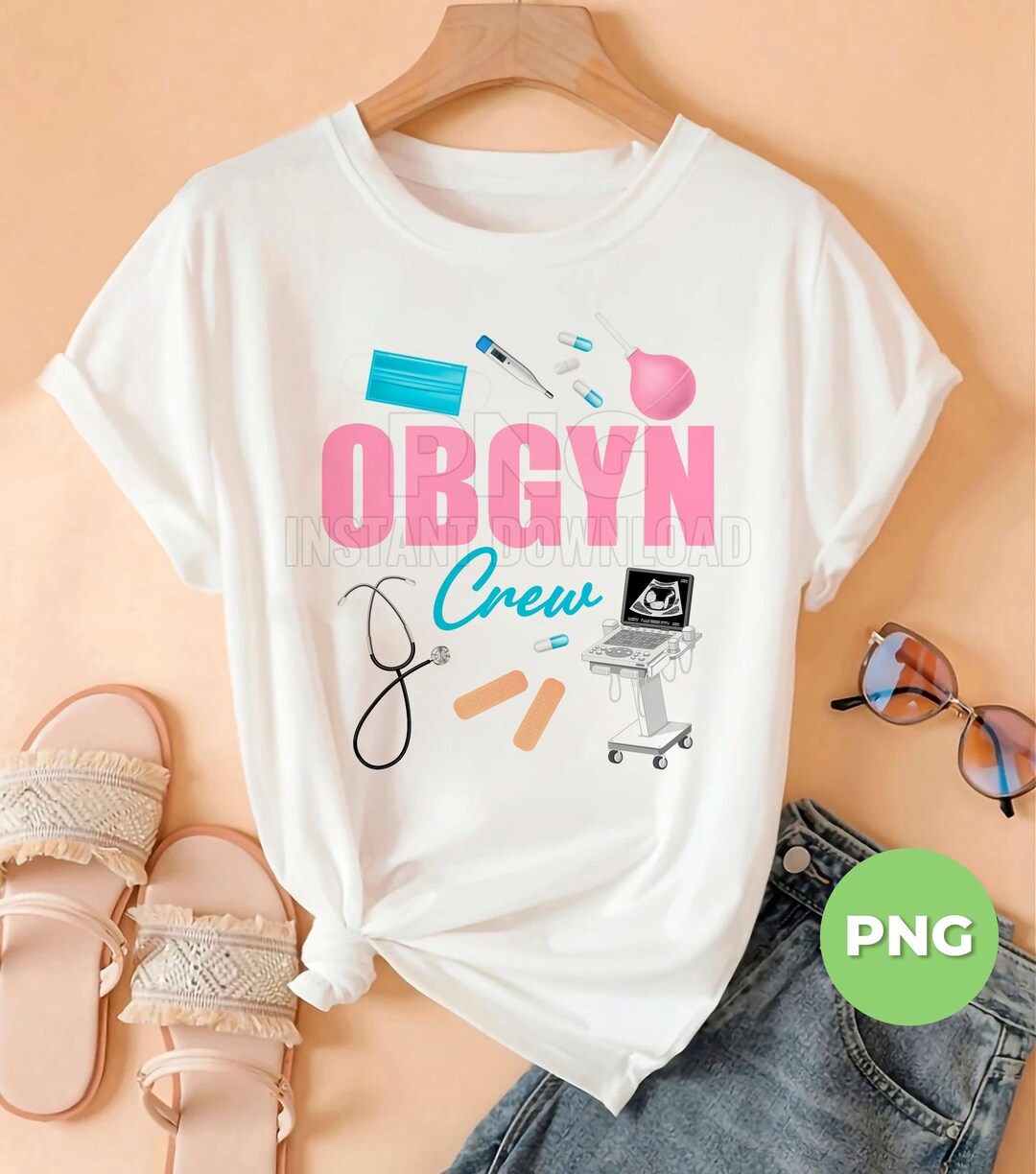 OBGYN Crew Medical Team Design, Obstetrics Gynecology Nurse Doctor Gift ...
